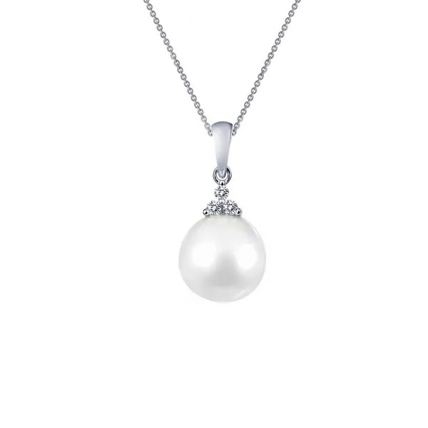 Sterling Silver Bonded with Platinum Pearl Pendant Koerbers Fine Jewelry Inc New Albany, IN