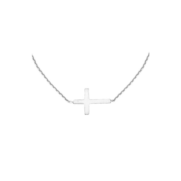 Sterling Silver Mini Cross Necklace Koerbers Fine Jewelry Inc New Albany, IN