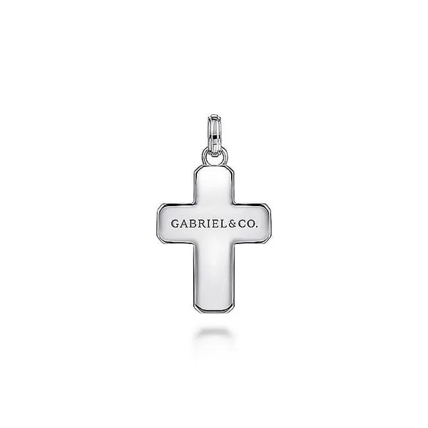 925 Sterling Silver and Black Spinel Cross Pendant Image 2 Koerbers Fine Jewelry Inc New Albany, IN
