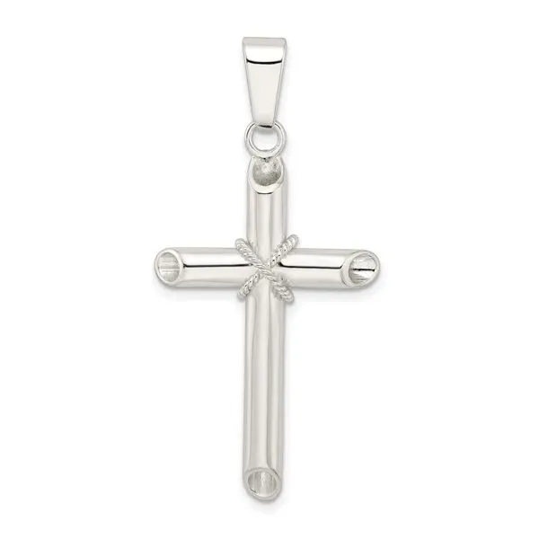 Sterling Silver Polished X Center Hollow Tube Cross Pendant Koerbers Fine Jewelry Inc New Albany, IN