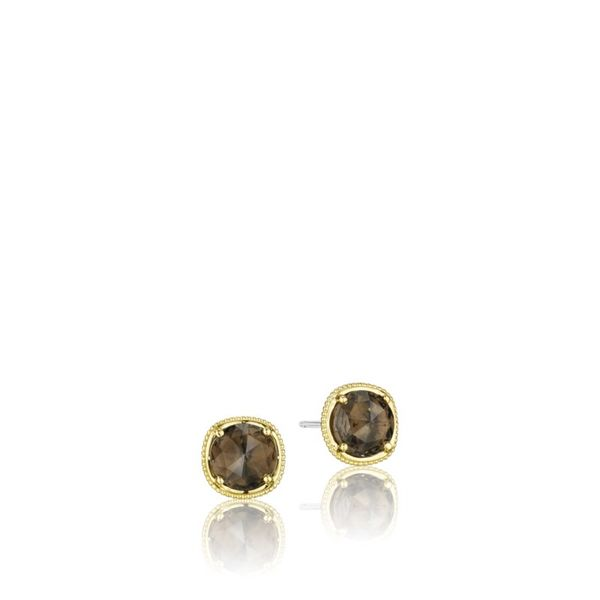 18K Yellow Gold Smoky Quartz Stud Earrings Koerbers Fine Jewelry Inc New Albany, IN