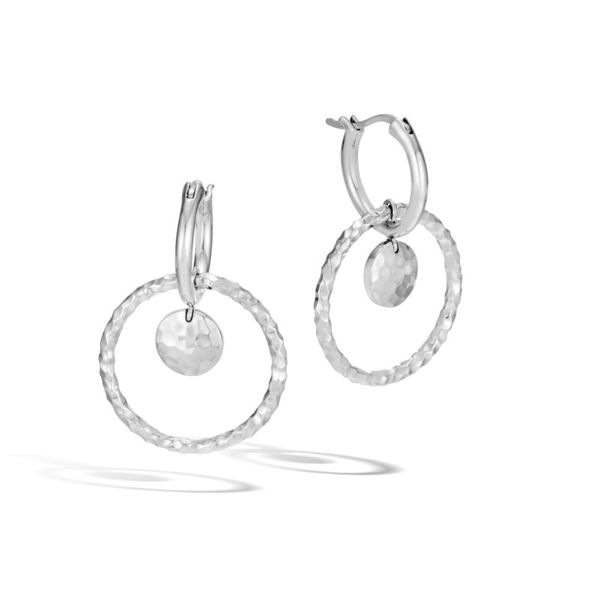 Sterling Silver Dot Hammered Interlink Drop Earrings Koerbers Fine Jewelry Inc New Albany, IN