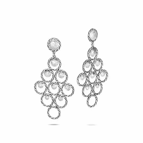 Sterling Silver Dot Hammered Chandelier Earring Koerbers Fine Jewelry Inc New Albany, IN