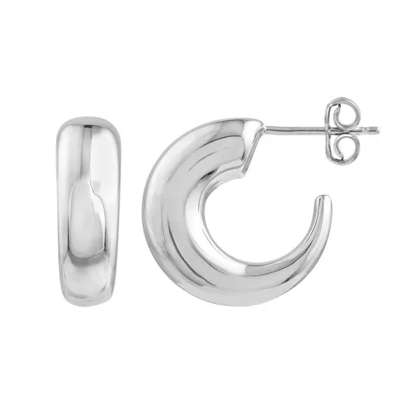 Sterling Silver Graduated Open Hoop Earrings Koerbers Fine Jewelry Inc New Albany, IN
