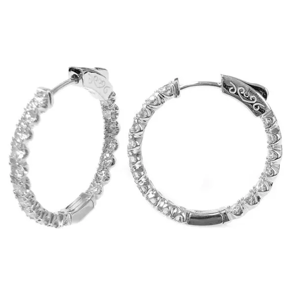 14K White Gold Hoop Earring Koerbers Fine Jewelry Inc New Albany, IN