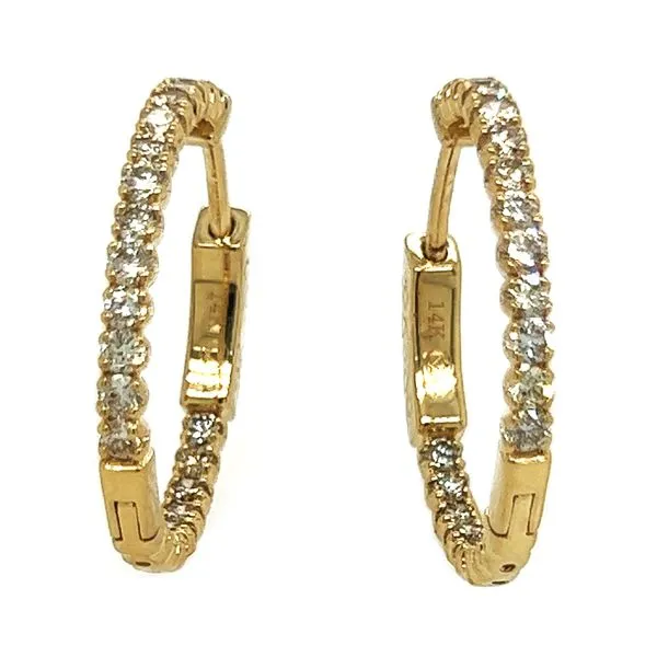 14K Yellow Gold Hoop Earrings 1.03 CTW Koerbers Fine Jewelry Inc New Albany, IN