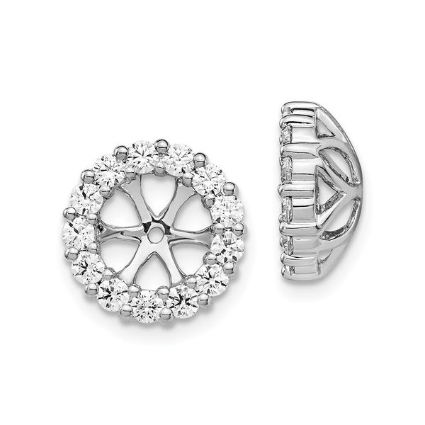 14K White Gold Diamond Earring Jackets Koerbers Fine Jewelry Inc New Albany, IN