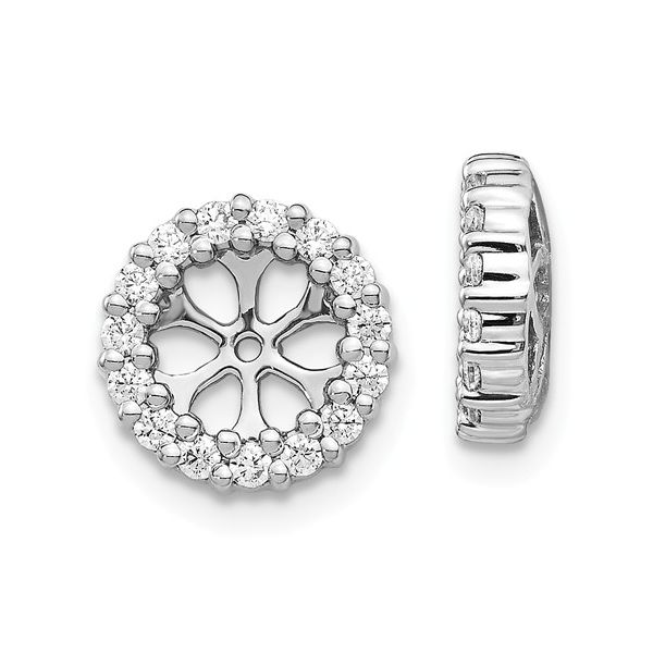 14K White Gold Diamond Earring Jackets Koerbers Fine Jewelry Inc New Albany, IN