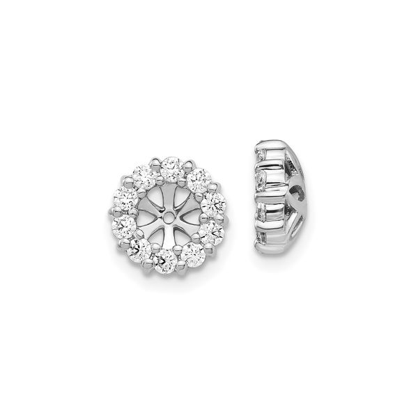 14K White Gold Diamond Earring Jackets Koerbers Fine Jewelry Inc New Albany, IN