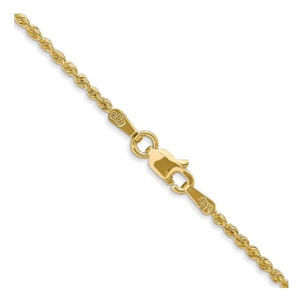 10K Yellow Gold Gents Rope Chain 22