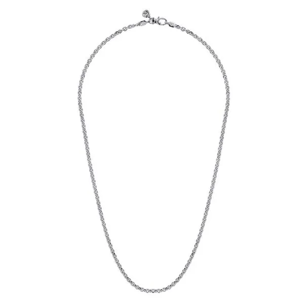 925 Sterling Silver Solid Men's Link Chain Necklace Image 2 Koerbers Fine Jewelry Inc New Albany, IN