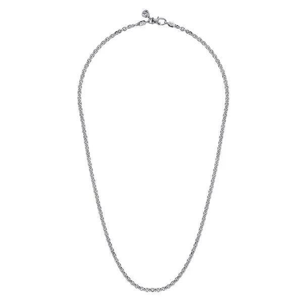 925 Sterling Silver Solid Men's Link Chain Necklace Image 2 Koerbers Fine Jewelry Inc New Albany, IN