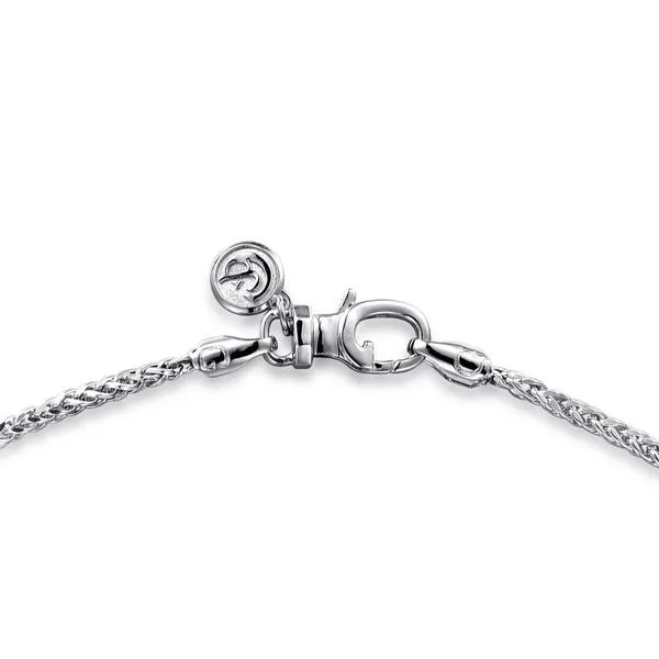 925 Sterling Silver Mens Wheat Chain Necklace 22