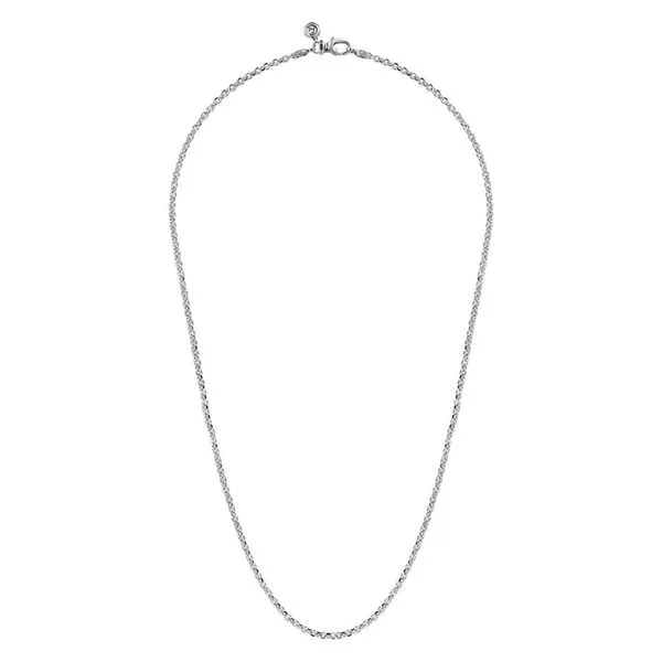 925 Sterling Silver Mens Link Chain Necklace 22