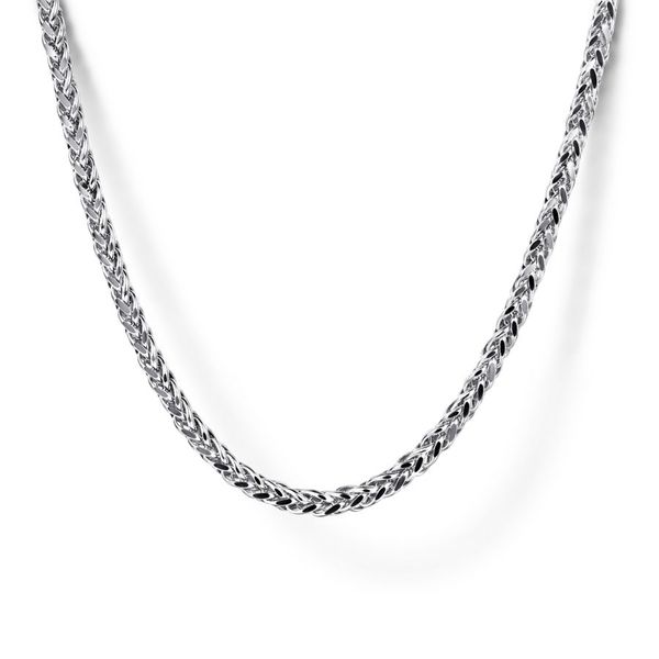 925 Sterling Silver Mens Wheat Chain Necklace 22