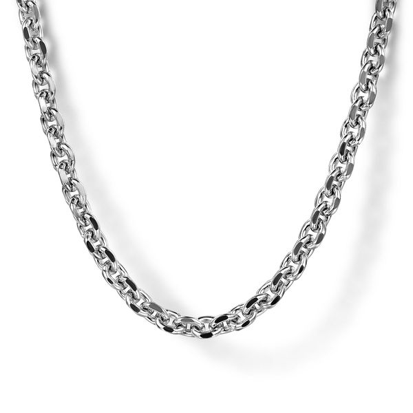 925 Sterling Silver Solid Men's Link Chain Necklace Koerbers Fine Jewelry Inc New Albany, IN