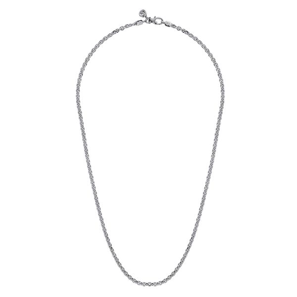 925 Sterling Silver Solid Men's Link Chain Necklace Image 2 Koerbers Fine Jewelry Inc New Albany, IN