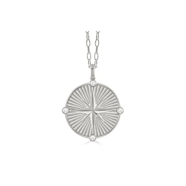 18K White Gold Diamond Pendant Image 2 Koerbers Fine Jewelry Inc New Albany, IN
