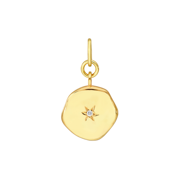 14K Yellow Gold Diamond Organic Pendant Koerbers Fine Jewelry Inc New Albany, IN