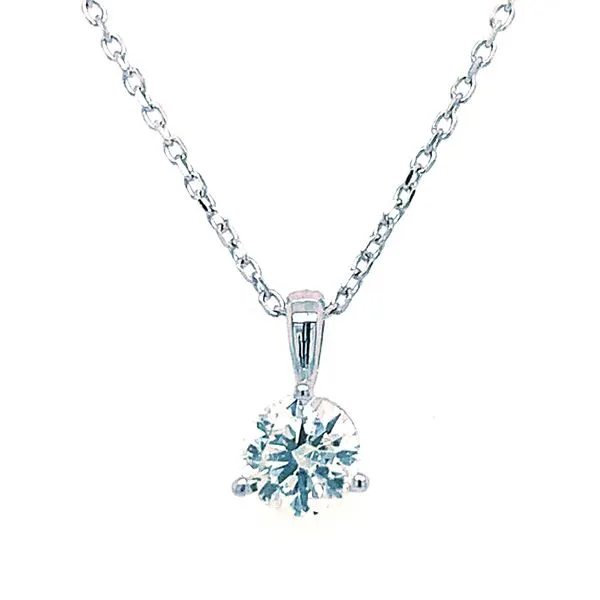 14K White Gold Solitaire Diamond Pendant 0.24CT Koerbers Fine Jewelry Inc New Albany, IN