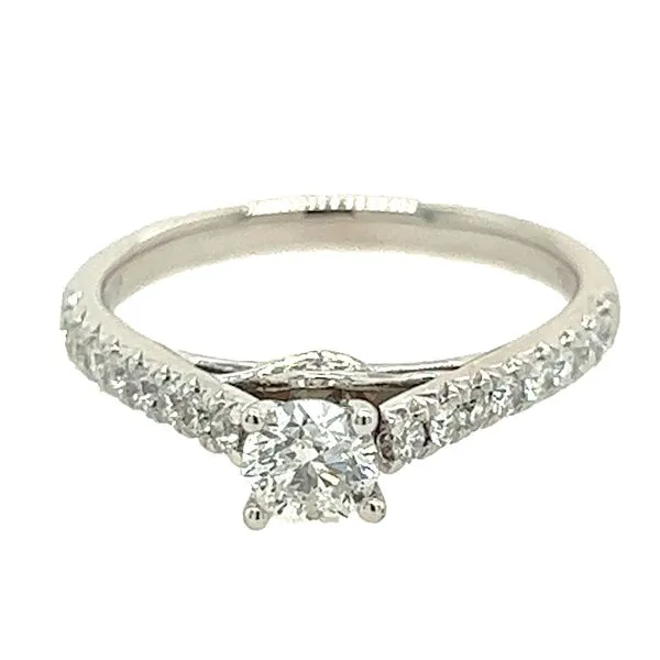 Estate 14K White Gold Diamond Engagement Ring Koerbers Fine Jewelry Inc New Albany, IN