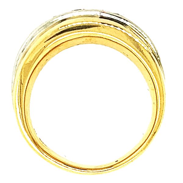 Estate 14K Yellow and White Gold Gents Band Image 2 Koerbers Fine Jewelry Inc New Albany, IN