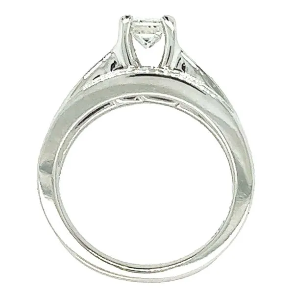 Estate 14K White Gold Diamond Bridal Set Image 2 Koerbers Fine Jewelry Inc New Albany, IN