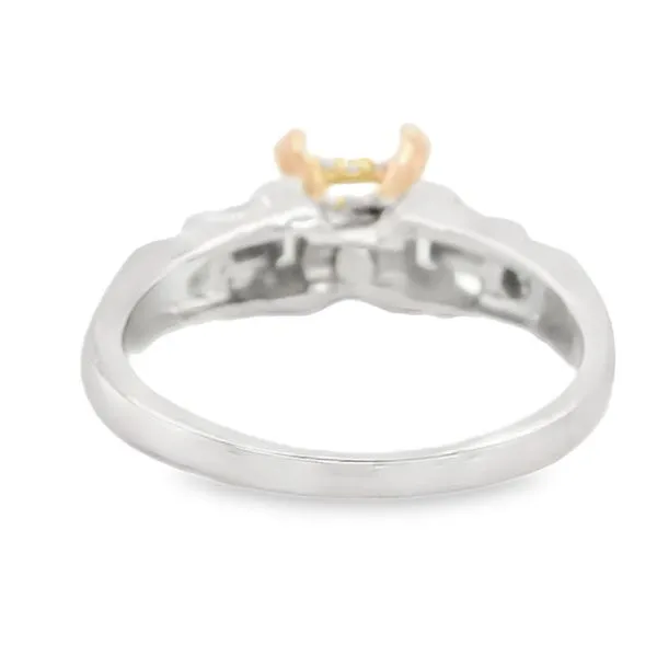 Estate 14K White and Rose Gold Estate Engagement Ring Image 3 Koerbers Fine Jewelry Inc New Albany, IN