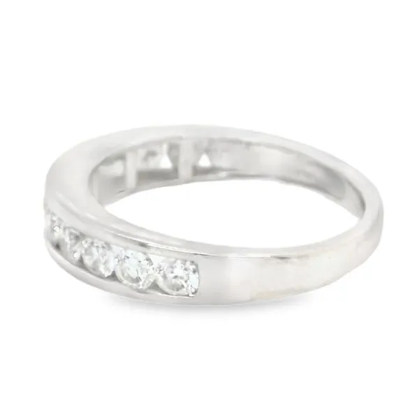 Estate 14K White Gold Channel Set Wedding Band Image 2 Koerbers Fine Jewelry Inc New Albany, IN