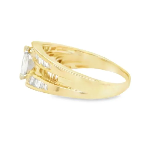 Estate 14K Yellow Gold Diamond Engagement Ring Image 2 Koerbers Fine Jewelry Inc New Albany, IN