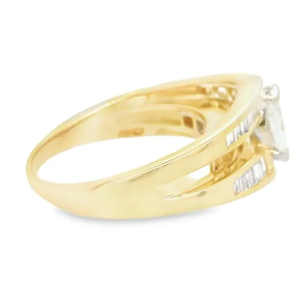 Estate 14K Yellow Gold Diamond Engagement Ring Image 4 Koerbers Fine Jewelry Inc New Albany, IN