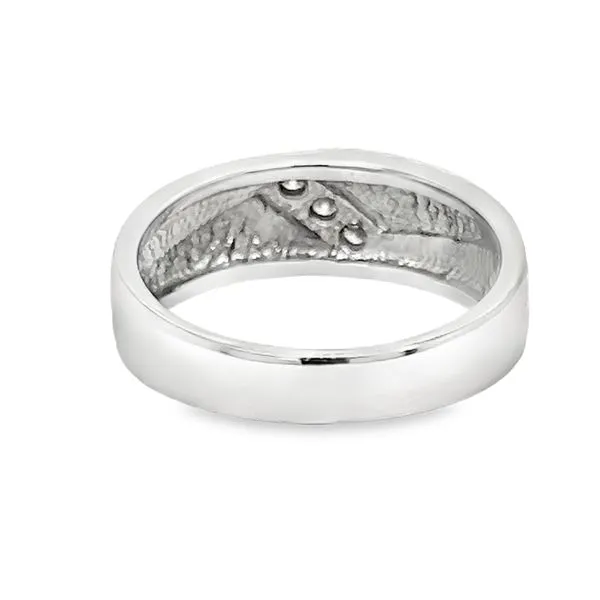 Estate 14K White Gold 3 Stone Gent's Band Image 3 Koerbers Fine Jewelry Inc New Albany, IN