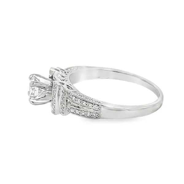 Estate 14K White Gold Diamond Engagement Ring Image 2 Koerbers Fine Jewelry Inc New Albany, IN
