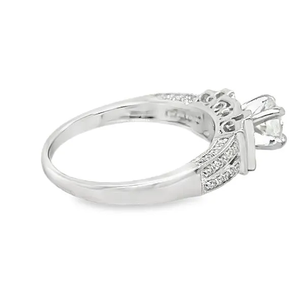 Estate 14K White Gold Diamond Engagement Ring Image 4 Koerbers Fine Jewelry Inc New Albany, IN