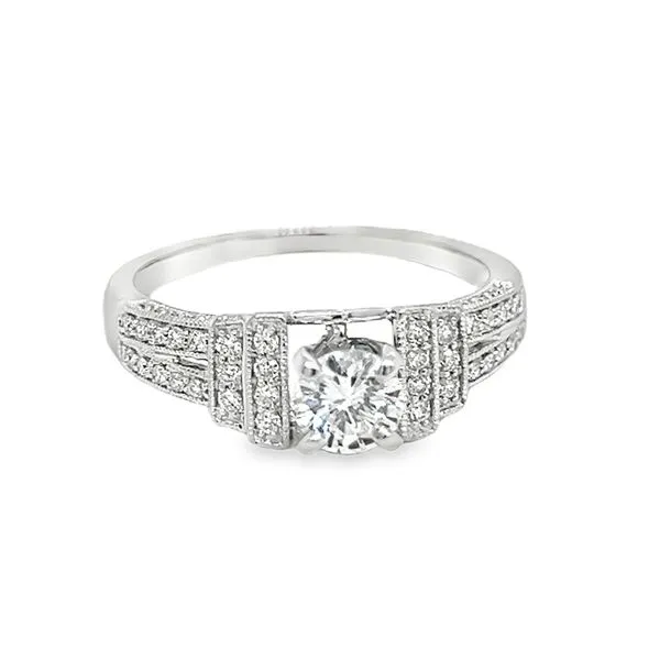 Estate 14K White Gold Diamond Engagement Ring Koerbers Fine Jewelry Inc New Albany, IN