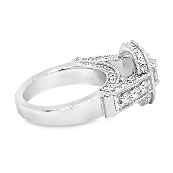 Estate Platinum Diamond Engagement Ring Image 4 Koerbers Fine Jewelry Inc New Albany, IN