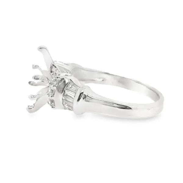 Estate 14K White Gold Diamond Engagement Ring Image 2 Koerbers Fine Jewelry Inc New Albany, IN