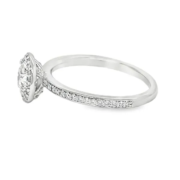 Estate 18K White Gold Diamond Engagement Ring Image 2 Koerbers Fine Jewelry Inc New Albany, IN