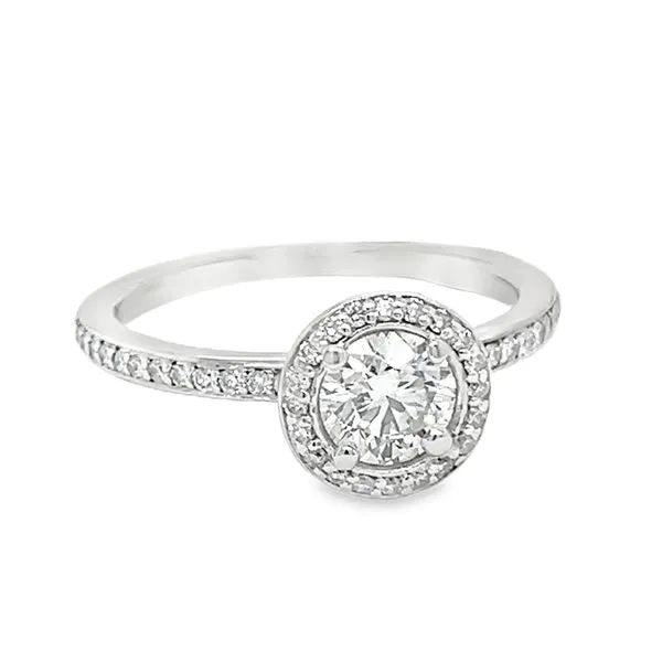 Estate 18K White Gold Diamond Engagement Ring Koerbers Fine Jewelry Inc New Albany, IN