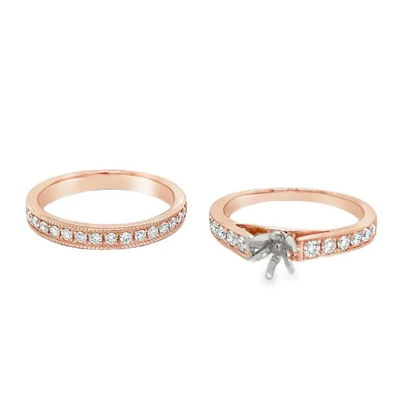 Estate 14K Rose Gold Diamond Bridal Set Koerbers Fine Jewelry Inc New Albany, IN
