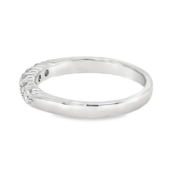 Estate 14K White Gold Diamond Wedding Band Image 2 Koerbers Fine Jewelry Inc New Albany, IN