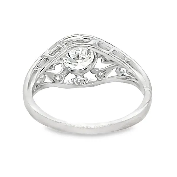 Estate Platinum Vintage Diamond Engagement Ring Image 3 Koerbers Fine Jewelry Inc New Albany, IN