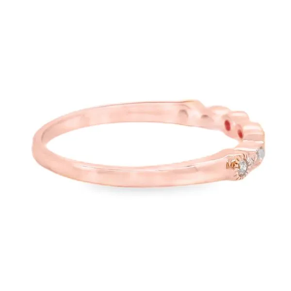 Estate 14K Rose Gold Diamond Band Image 4 Koerbers Fine Jewelry Inc New Albany, IN