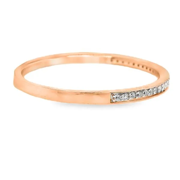 Estate 14K Rose Gold Diamond Pave Band Image 4 Koerbers Fine Jewelry Inc New Albany, IN
