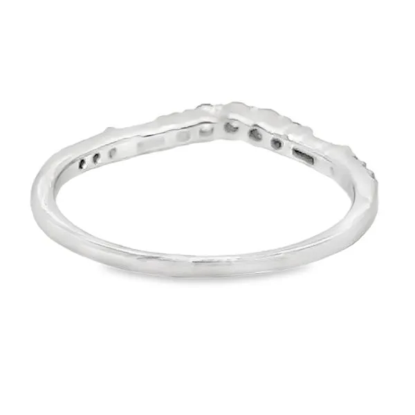 Estate 14K White Gold Diamond Wedding Band Image 3 Koerbers Fine Jewelry Inc New Albany, IN