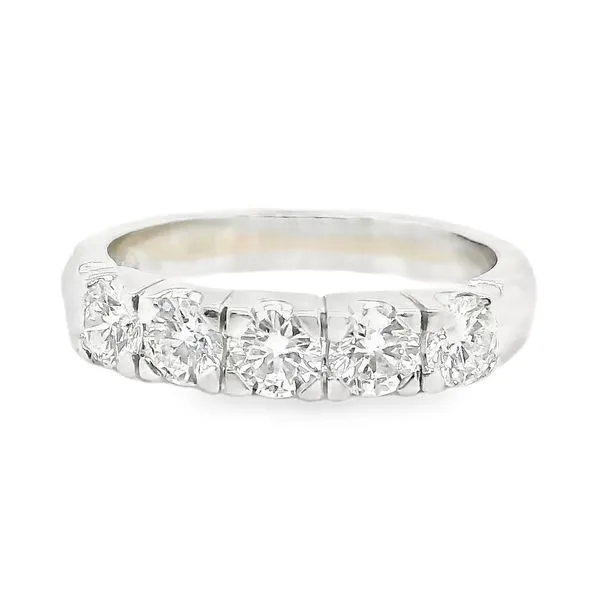 Estate Platinumt Five-Stone Wedding Band Koerbers Fine Jewelry Inc New Albany, IN