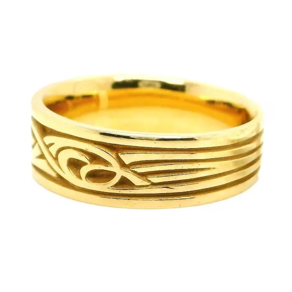 Estate 14K Yellow Gold Gents Wedding Band Image 2 Koerbers Fine Jewelry Inc New Albany, IN