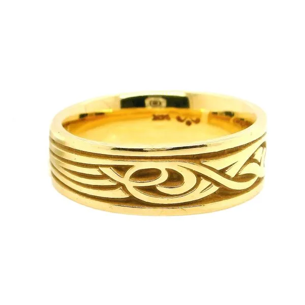 Estate 14K Yellow Gold Gents Wedding Band Image 3 Koerbers Fine Jewelry Inc New Albany, IN