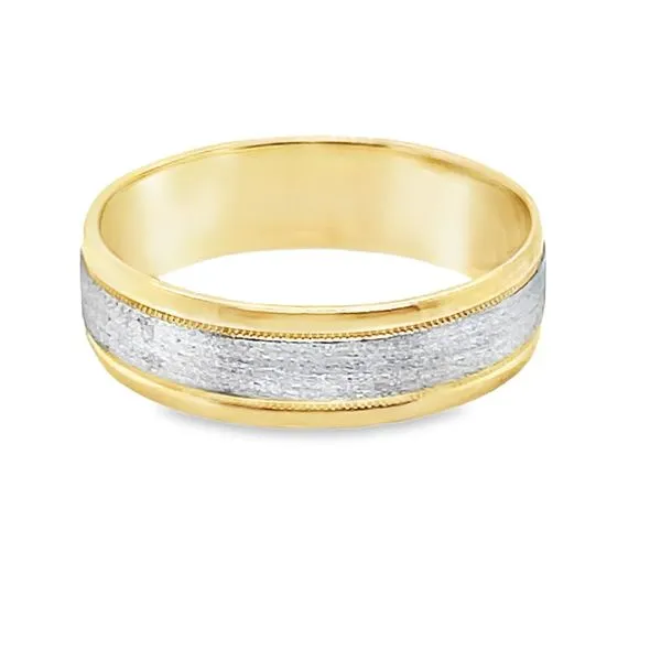 Estate 18K Yellow Gold and Platinum Gent's Band Koerbers Fine Jewelry Inc New Albany, IN