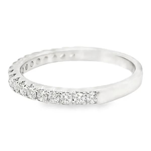 Estate 14 White Gold Diamond Wedding Band Image 2 Koerbers Fine Jewelry Inc New Albany, IN